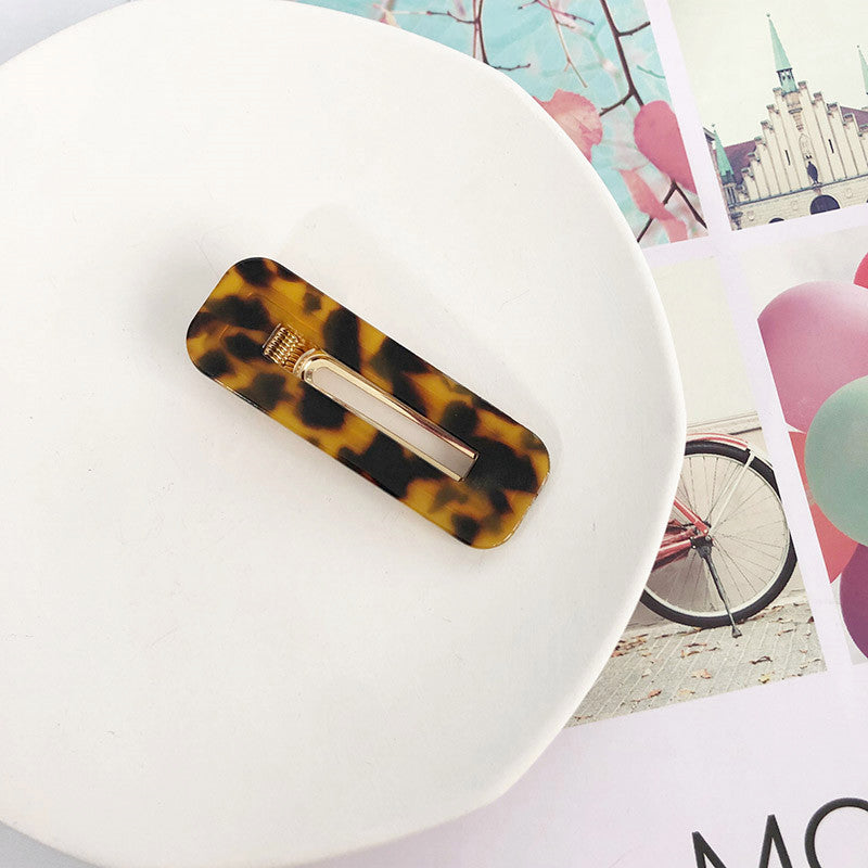 Wholesale Water Drop Square Acetate Plate Hair Clip 10PCS